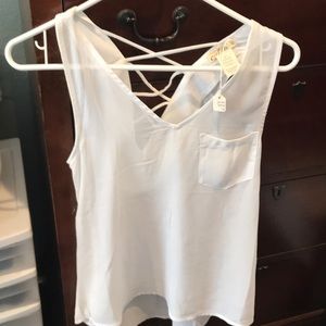 Enlin Brand New - sheer white blouse